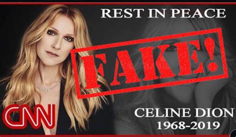 fake news celine dion dead|Celine Dion Death Hoax .